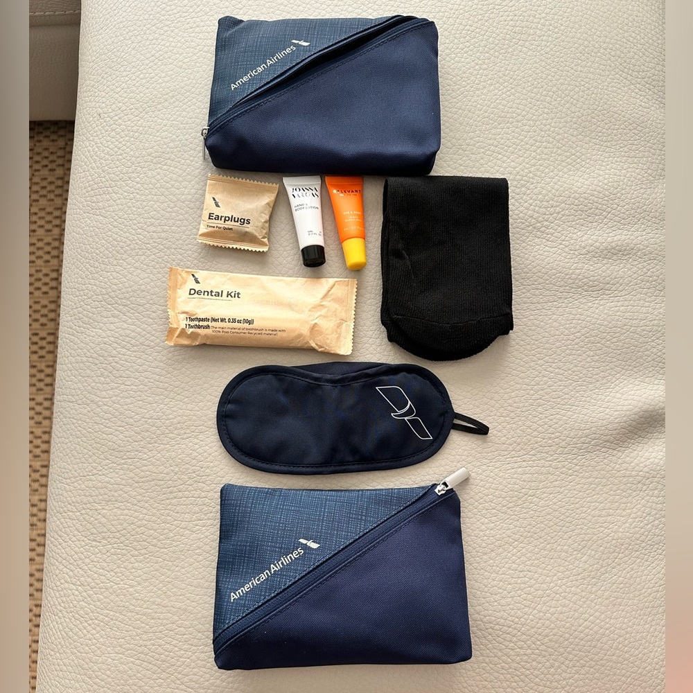 Blue Toiletry Bag Compact Travel Accessory (2 sets)